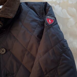 Ralph Lauren Kids Quilted Jacket - Navy and Brown